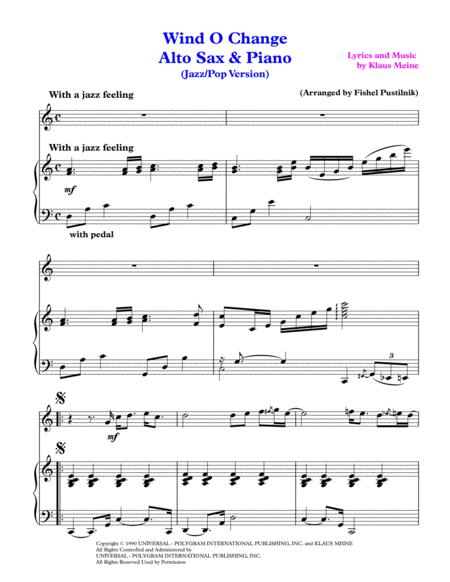 Wind Of Change For Alto Sax And Piano Video Page 2