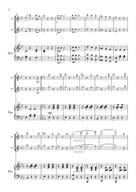 Wine Women And Song Flute Duet And Piano Accompaniment Page 2