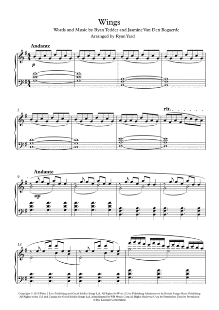 Wings Solo Piano Page 2