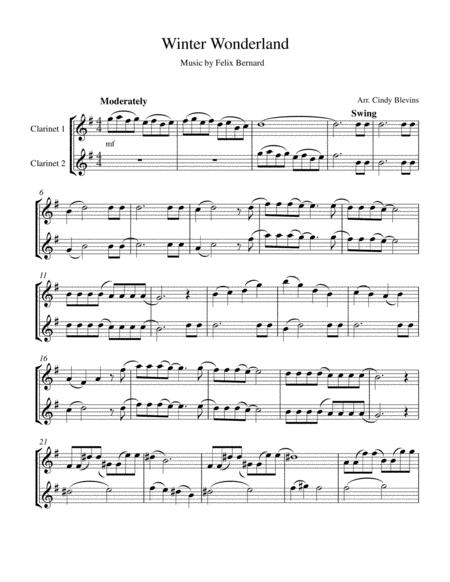 Winter Wonderland Clarinet Duet Page 2