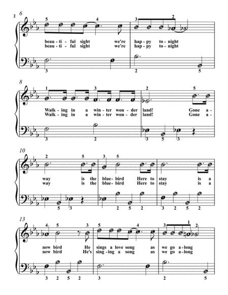 Winter Wonderland Easy Piano Sheet Music Page 2