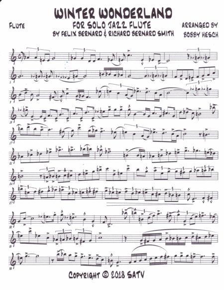 Winter Wonderland For Solo Jazz Flute Page 2