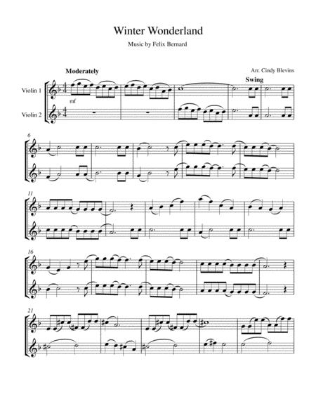Winter Wonderland Violin Duet Page 2