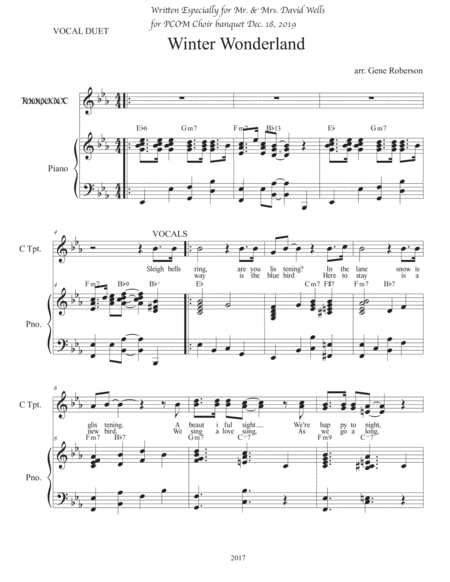 Winter Wonderland Vocal Duet Page 2