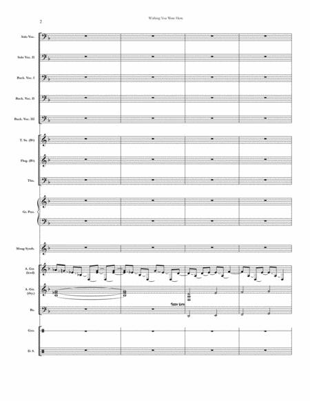 Wishing You Were Here Chicago Complete Score Page 2