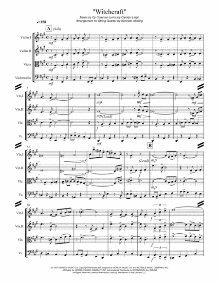 Witchcraft For String Quartet Page 2
