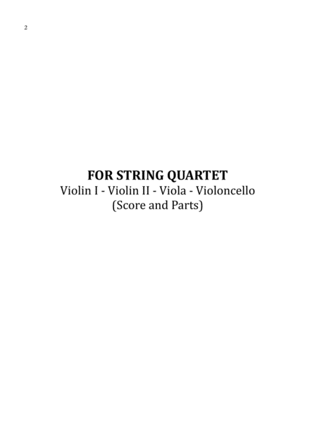 Without You David Guetta Sheet Music For String Quartet Score And Parts Page 2