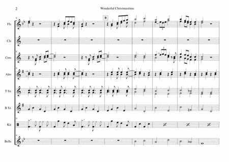 Wonderful Christmastime Flexible Wind Ensemble Page 2