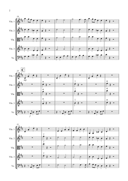 Wonderful Christmastime For String Quartet Page 2