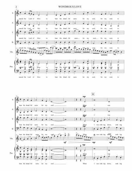 Wondrous Loves At B A Capella And Solo Violin Page 2