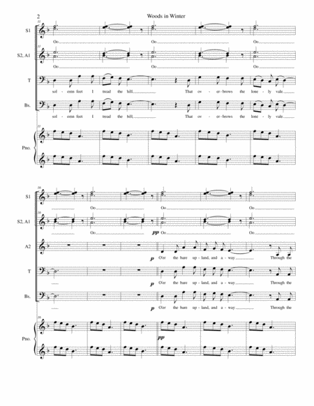 Woods In Winter For Ssaattbb Chorus Page 2