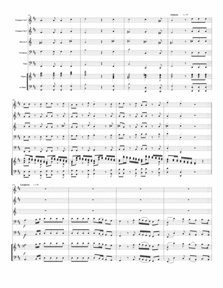 Worthy Is The Lamb Amen Chorus From The Messiah For Brass Quintet Organ Page 2