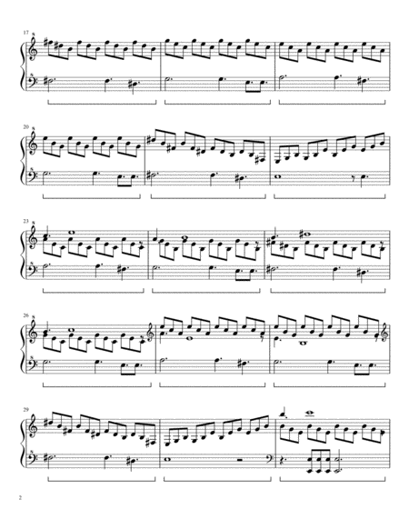 X Sanctus Fantasia Piano Solo Page 2