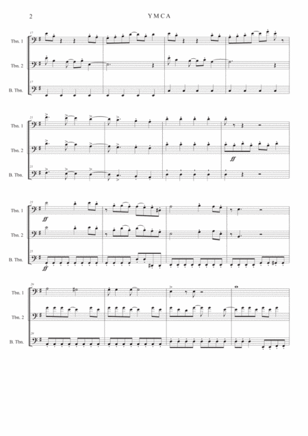 Y M C A Trombone Trio Page 2