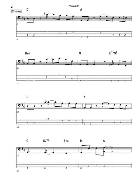 You And I Bass Guitar Tab Page 2