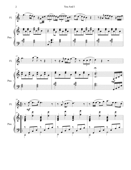 You And I Flute And Piano Page 2