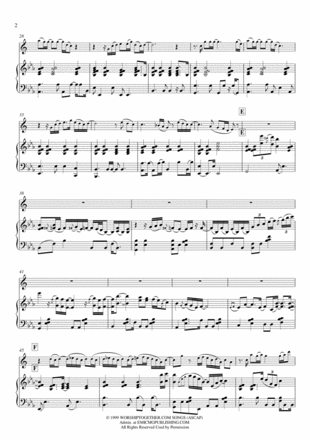 You Are My King Amazing Love Piano Alto Sax Early Intermediate Page 2