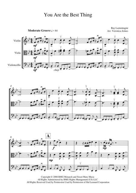 You Are The Best Thing For String Trio Violin Viola Cello Page 2