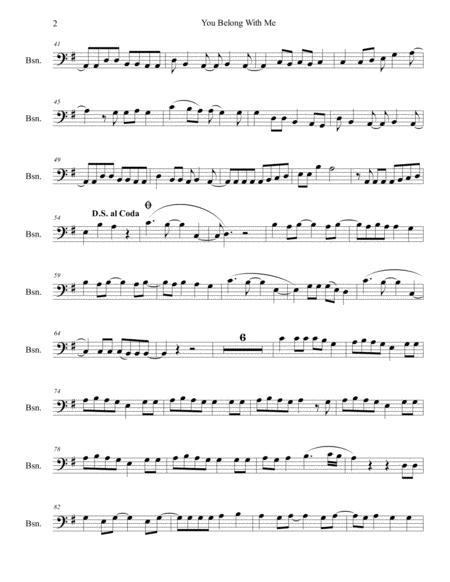 You Belong With Me For Bassoon Page 2