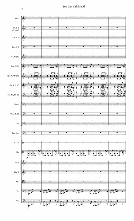 You Can Call Me Al Simon Garfunkel For Male Vocalist Full Orchestra Page 2