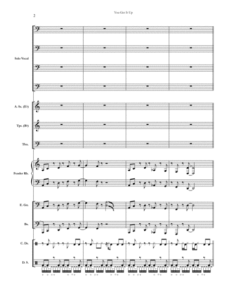 You Get It Up Chicago Full Score Set Of Parts Page 2