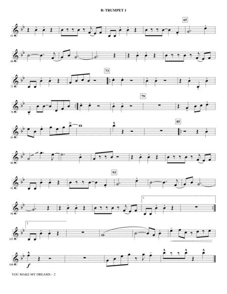 You Make My Dreams Arr Kirby Shaw Bb Trumpet 1 Page 2