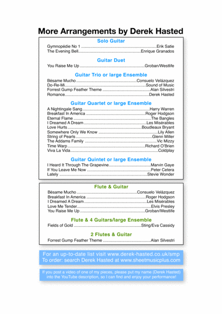 You Needed Me Easy Guitar Quintet Page 2