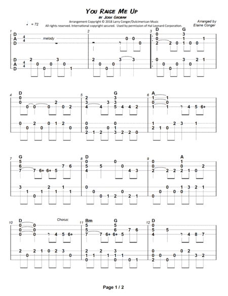 You Raise Me Up Duet Page 2