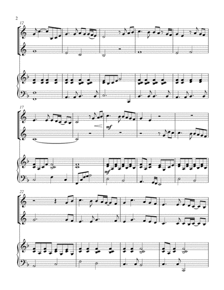 You Raise Me Up Treble F Instrument Duet Page 2