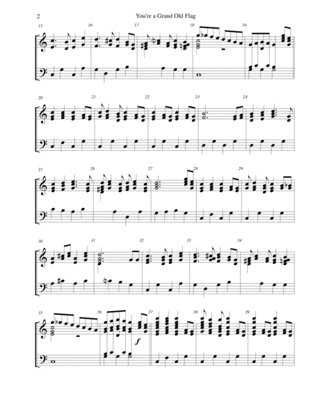 You Re A Grand Old Flag For 3 Octave Handbell Choir Page 2