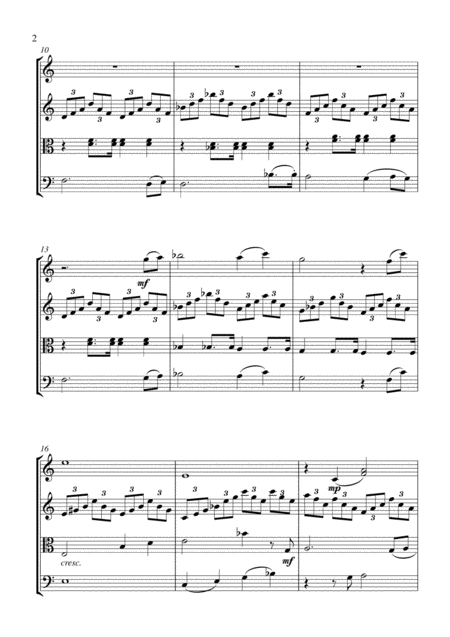 You Will Never Walk Alone String Quartet Score And Parts Page 2