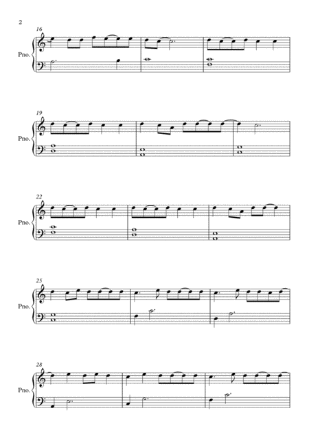 Young And Beautiful A Minor By Lana Del Rey Easy Piano Page 2