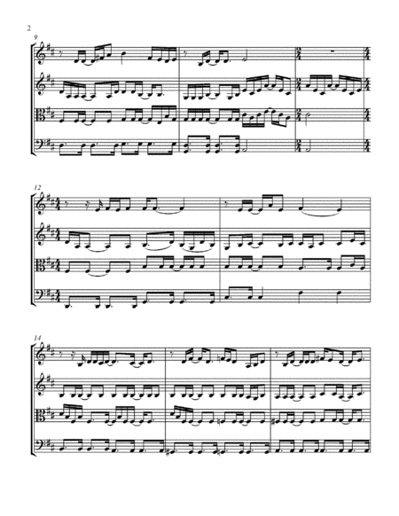 Your Song Arranged For String Quartet Score Parts With Mp3 Page 2