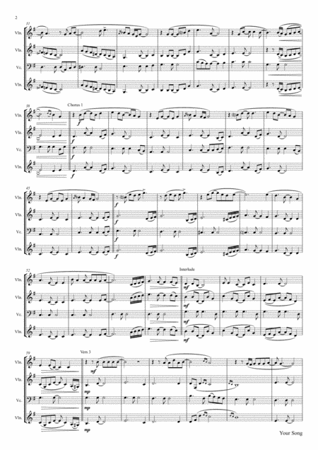 Your Song Elton John String Trio Page 2