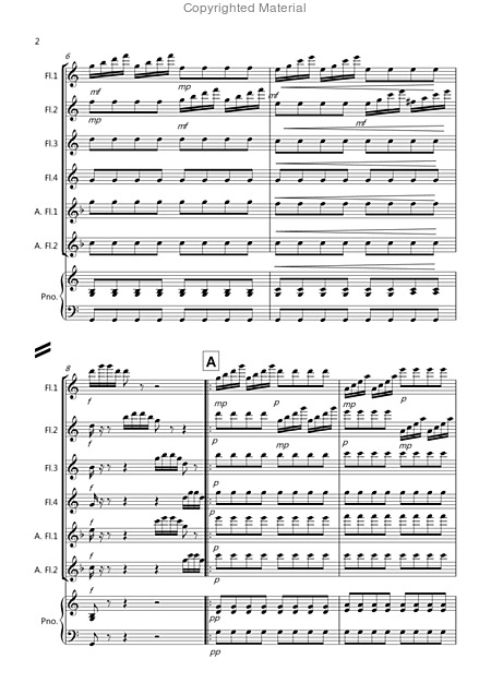 Zadok The Priest For Flute Quartet Page 2