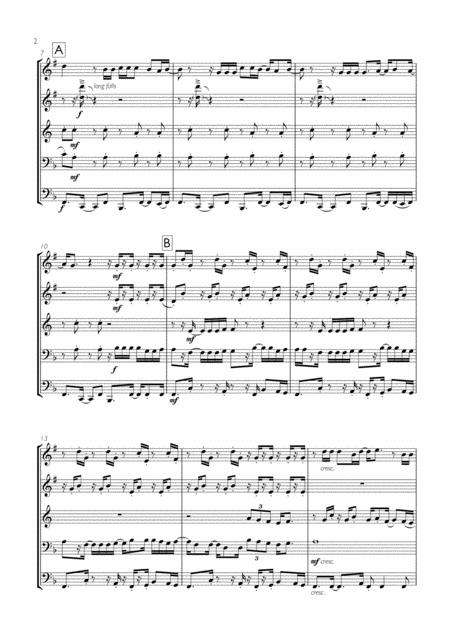 Ziggy Marley Arthur Theme Believe In Yourself For Brass Quintet Page 2