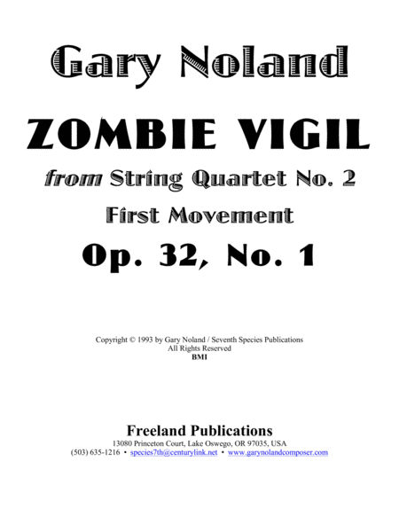 Zombie Vigil For String Quartet Op 32 No 1 Page 2