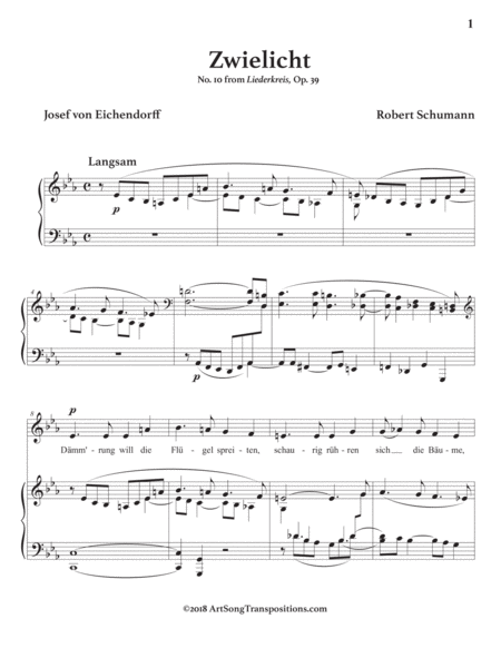 Zwielicht Op 39 No 10 In 3 Low Keys C B B Flat Minor Page 2