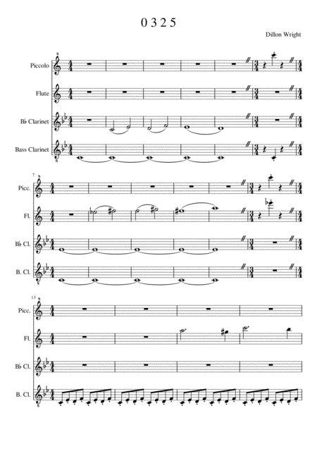 0 3 2 5 Sheet Music