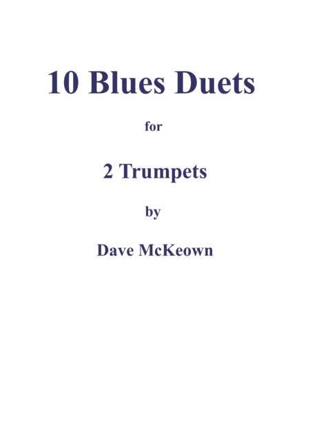 Free Sheet Music 10 Blues Duets For Trumpet