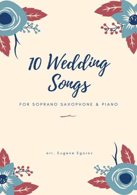 Free Sheet Music 10 Wedding Songs For Soprano Saxophone Piano