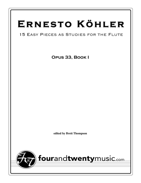 Free Sheet Music 15 Easy Pieces As Studies Opus 33 Book 1