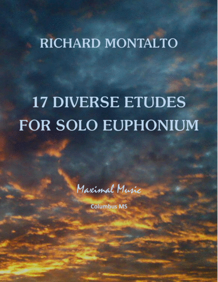 17 Diverse Etudes For Solo Euphonium Sheet Music