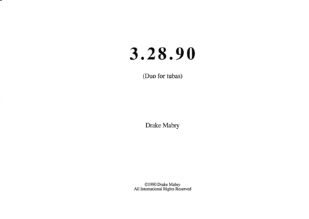 3 28 90 Tuba Duo Sheet Music