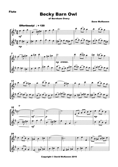 6 Concert Duets For Flute In A Classical Style Sheet Music