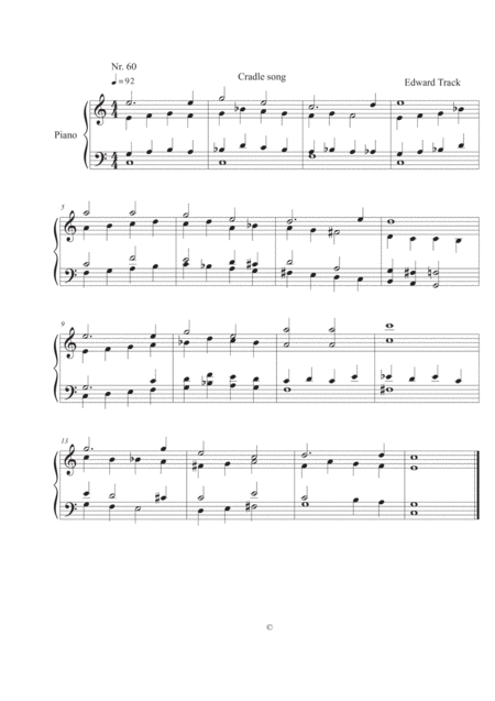 Free Sheet Music 60 Cradle Song