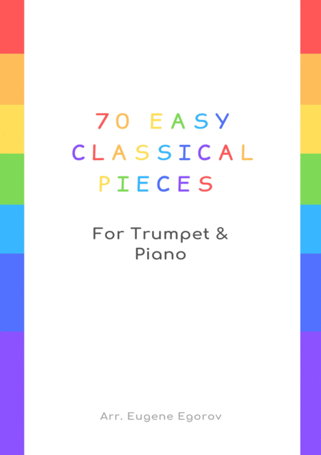 Free Sheet Music 70 Easy Classical Pieces For Trumpet Piano
