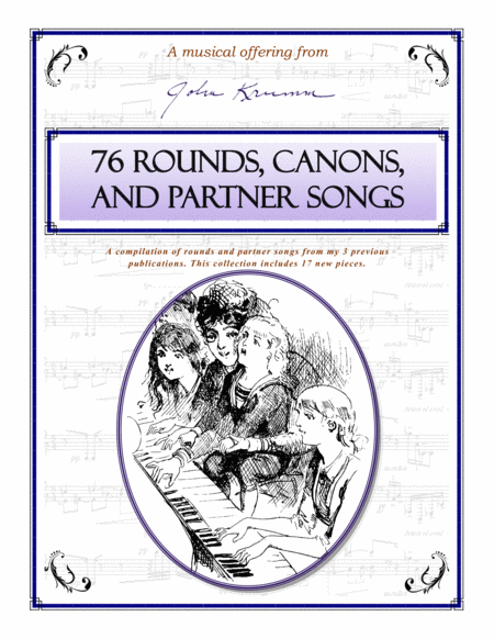 Free Sheet Music 76 Rounds Canons And Partner Songs