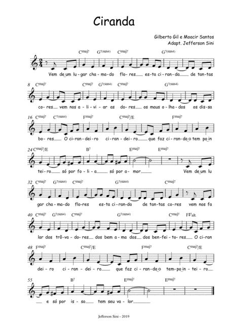 A Ciranda Sheet Music