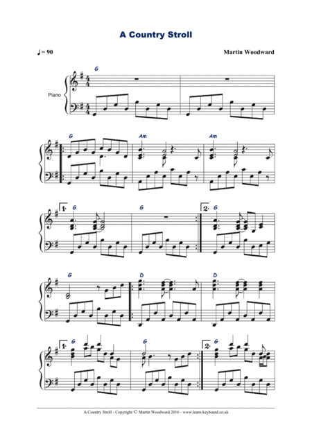 A Country Stroll Sheet Music